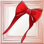 crimson-red bow tie image